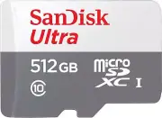 Sandisk Ultra 512GB Memory Card High Speed MicroSD Class 10 for Smartphones (NO