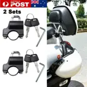 2x Universal Motorcycle Anti-theft Helmet Lock Scooter Handlebar Security Lock