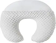 DONOMILO Nursing Pillow and Positioner Breastfeeding and Bottle Feeding, Propping Baby, Tummy Time, Sitting Support, with Removable Polyester Cover, dots Fabric, for Baby Boy Baby Girl (Bright White)