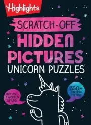 Scratch-Off Hidden Pictures Unicorn Puzzles, Paperback by Highlights (COR), B...