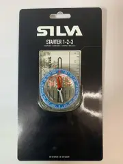 Silva Starter 1-2-3 Waterproof Compass 544900 Turnable Housing Scales Weight New
