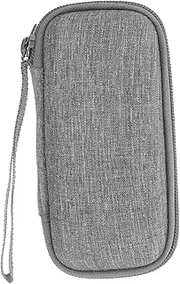 Travel Cable Organizer Bag Multifunctional Storage Case for Earphone Accessories Data Cables Durable for Electronics Travel Grey