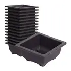 15Pcs Flower Pots Square Planting Gardening Planters for Home Yard Garden