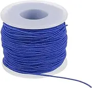 uxcell Elastic String for Bracelet 164 Ft/50 Meter Length 1 mm Dia, 1 Roll Sturdy Stretchy String Cord for Jewelry Making Necklace Beading Craft DIY, Dark Blue