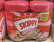 Skippy Strawberry Stripe Peanut Butter Jam Spread 2 X 500g
