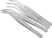 SUPVOX Long-tined Precision Tweezers for Micro Landscape Stainless Steel Craft Tweezers for Plant Hair and Thread Work