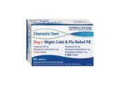 Cold & Flu Day Night PE 24 Tabs Runny Blocked Nose Fever Headache Codral Generic