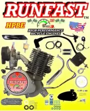 100cc 2 Stroke Real YD100 Motorized Bicycle Engine Motor kit With Enhanced Cdi