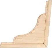 Holibanna Wall Mounted Triangular Bracket Solid Wood Shelf Support for Decorative Shelving Unique Triangular Design Versatile Use Kitchen Living Bedroom Office