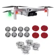 4* Blue Red Strobe Night Flashing LED Light For Mavic Mini Air Autel Fimi