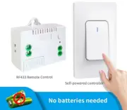 Remote Control Switch Wireless Waterproof Push Button Light Home 1 Gang 2 Way