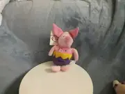 NEW Disney Mini Bean Bag EASTER EGG PIGLET 8" Winnie The Pooh Plush Toy Pig MWMT