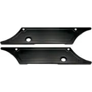 Pro-One Performance PO104710B Saddlebag Latch Covers - Black Anodized - Smooth