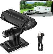 Reverse Hitch Guide Camera, 150° Wide Angle Waterproof Night Vision Rear View Camera, Backup Rear View Camera for Car RV Truck Trailer Home