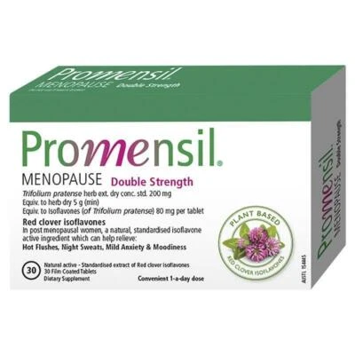 Promensil Menopause Double Strength For Overall Menopausal Symptoms 30 Tablets