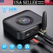 Bluetooth 5.1 Receiver Wireless 3.5mm Jack AUX to 2 RCA Audio Stereo Adapter NEW