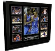KEVIN DURANT & RUSSELL WESTBROOK SIGNED LIMITED EDITION FRAMED MEMORABILIA