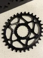 absoluteBLACK Oval Direct Mount Chainring, 10/11/12 Speed, 32T, Black,