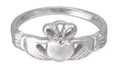 Claddagh Ring, Petit Celtic Unisex 316L Stainless Steel Ring