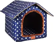 Dog House - Portable Dog Bed | Waterproof Indoor Pet House with Removable Mat | Warm Cat Kennel, Portable Dog Bed, Winter Warm Cat Nest Puppy Cave for Cats Small Dogs