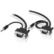 Alogic 10m Pro Series Slim flexible VGA Cable with 80cm/30cm 3.5mm Stereo (M/M)