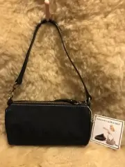 Dooney & Bourke Black Logo Monogram Mini Barrel Bag/Wristlet 2005 AnniversaryNWT