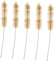 Vaguelly 10Pcs Nylon Tube Brush Durable Cleaning Brushes for Test Tubes Lab Equipment Practical Non Scratch Design with Hanging Feature for Safe