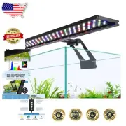 Full Spectrum Clip-On Aquarium Light with Sunrise-Sunset Timers for 19-25" Tanks