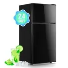 2.4 Cu.Ft Mini Fridge with Freezer & Double Door Small Tiny Size Refrigerator...