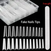 1000-240Pcs C-Curve False Nail Tips DIY Nails Salon Acrylic Transparent Natural