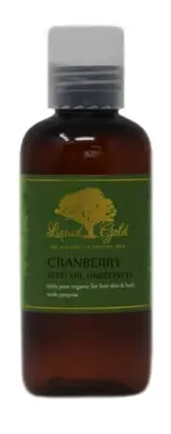 4 oz PREMIUM CRANBERRY OIL 100% PURE ORGANIC UNREFINED COLD PRESSED ALL NATURAL