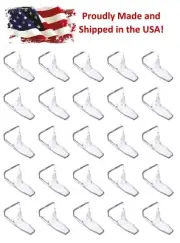 50 Pack Clear Plastic Mini Alpine Snow & Ice Roof Guards Prevents Buildup
