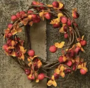 2" Bittersweet Candle Ring Wreath Decor Accent