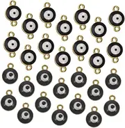[COHEALI] Evil Eye Charms Decorative Hanging Charms for Jewelry Making Evil Pendant 40pcs Set for Diy Accessories