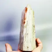 1.25lb Natural Ocean Jasper Agate Geode Quartz Crystal Tower Wand Point Healing