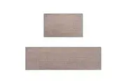 ZUNI 2PCS Kitchen Mats Non Slip Anti Fatigue Door Rugs Floor Mat Grey
