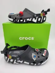 NASCAR Crocs Classic Clog Shoes Men's 11-12 Slip On Racing Jibbitz New