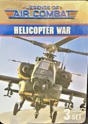Helicoper War, 3 DVDs in Metal Embossed Tin Case ,Air Combat Cobra,Apache,Huey,