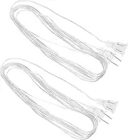 Clear Extension Cord for Indoor and Outdoor Lights, 2-Pack, LED String Light Accessory