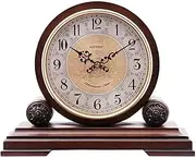 Alarm Clocks,Mantel Clocks Wood with Westminster Chime Solid Wood Decorative Chiming Mantel Clock Battery Operated Westminster Chimes On The Hour Table Clocks Aqiong