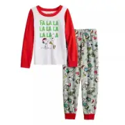 Unisex Peanuts "FaLaLa" Christmas Pajama Set Size 4