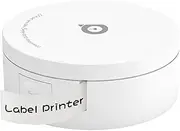 Sticker Printer - Eacam Label Maker Mini Pocket Thermal Printer All in One BT Connect Prince Tag DIY Date Journal Study Sticker Labeling Machine with 1 White Tape Roll