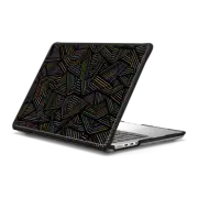 MacBook Pro 14-inch (M1 - M4) Impact Case Ab Linear Rainbow Black