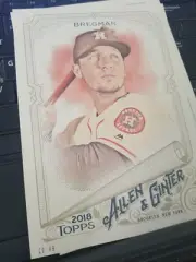 ALEX bregman 2018 TOPPS ALLEN & GINTER 5x7 #d/49 HOUSTON ASTROS