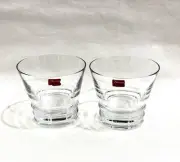 Baccarat Old Fashioned Vega Crystal Glass Box Pair NEW