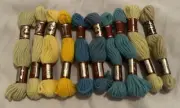 10 X DMC LAINE COLBERT WOOL SKEINS LOT BULK NO 10