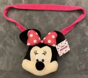 Fast Forward Disney Junior Minnie Mouse Head Crossbody Plush Purse