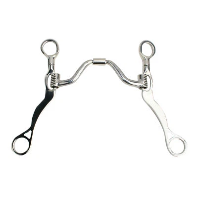 Myler Wide Ported Barrel MBL Medium Shank Western Bit, MB 16PB, Level 3