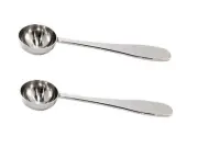 5 ml Teaspoon Measuring Scoop Spoons, Polished Stainless Steel, Set of 2