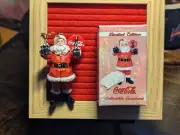 COCA-COLA® Santa Holding Bottles Coke Ornament 2000 Limited Edition Millennium